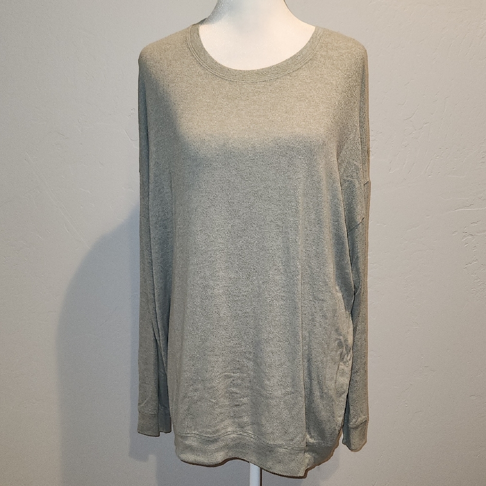 Athleta Green Knit Top- Large Tall